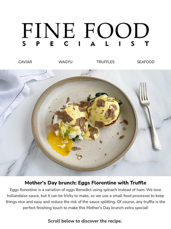 Eggs Florentine with Truffle