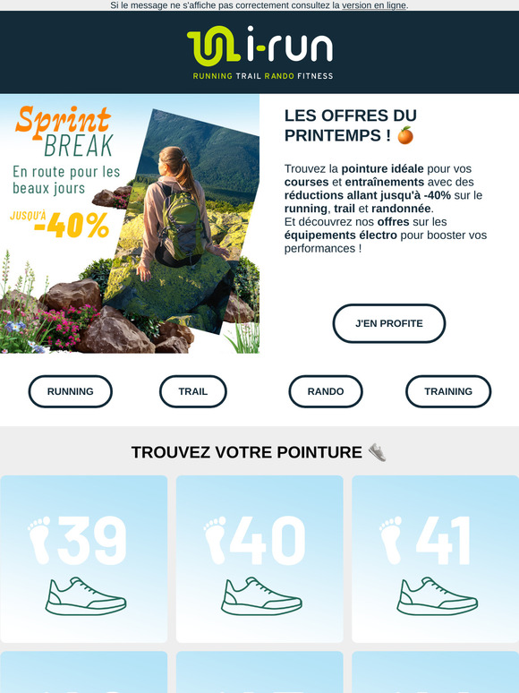 🌸 Nos offres de printemps | Jusqu'à -40%