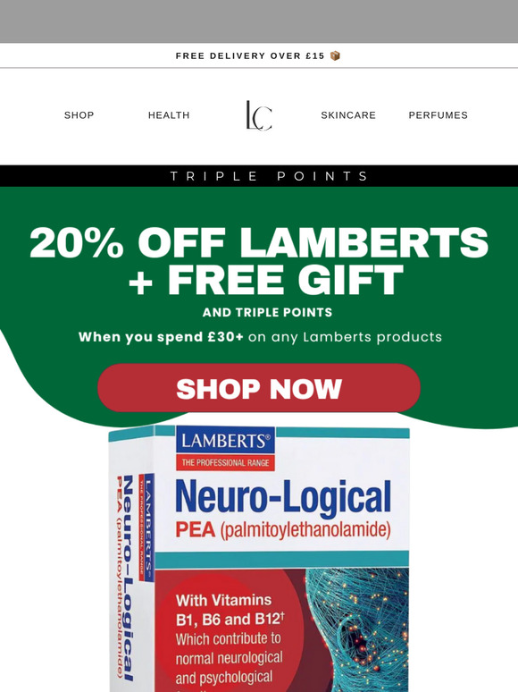 This weekend only: Free Gift on Lamberts Orders!