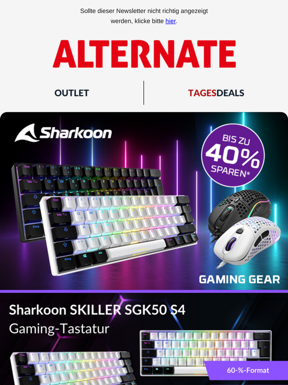 🦈 Sharkoon-Schnäppchen: Gaming-Zubehör bis zu 40 % reduziert!