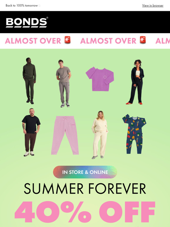40% OFF IS ENDING 📢