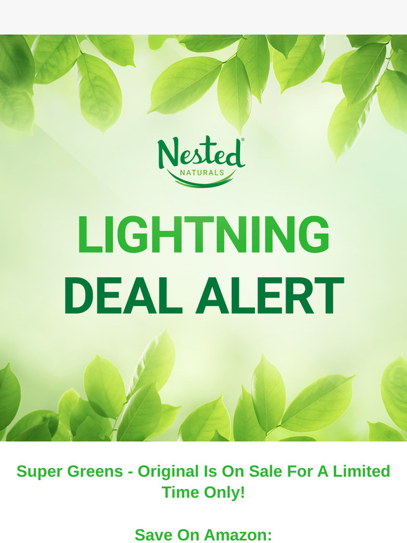 New Super Greens Lightning Deal⚡️LIVE Amazon!