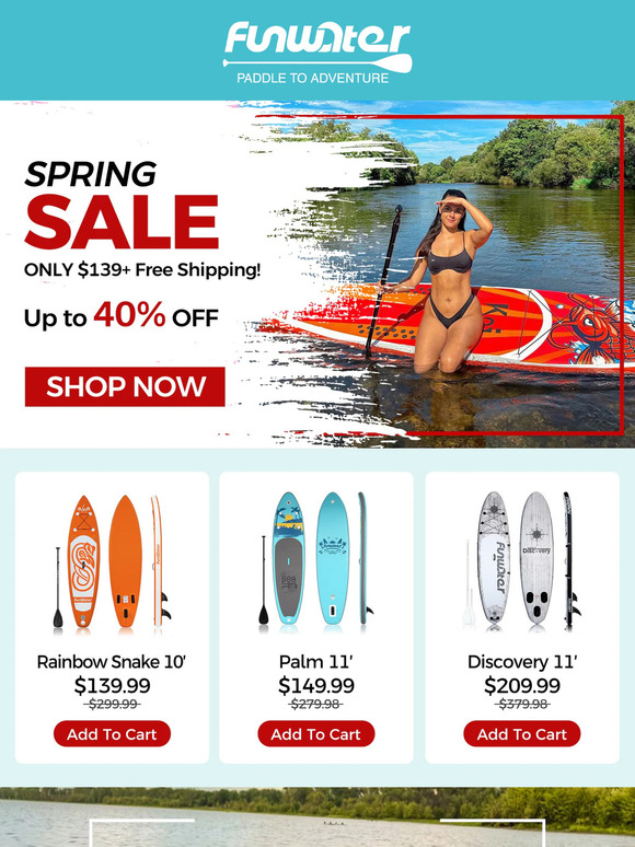 🏄 Paddle Boards from $139.99 – This Weekend Only!