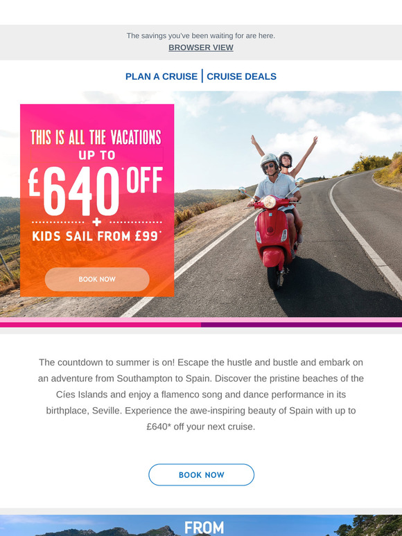 Summer is closer than you think, plan your cruise now