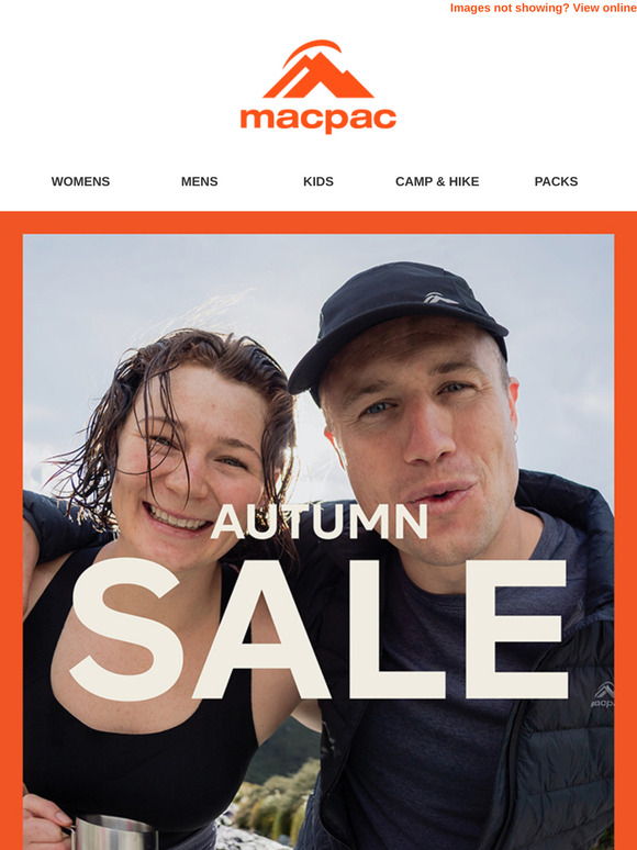 Up to 50% off Macpac Apparel