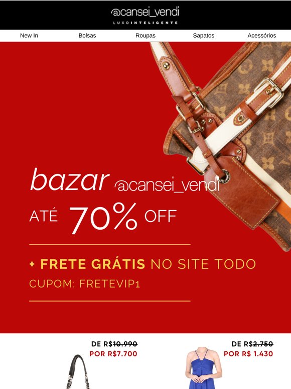 🚨BAZAR e FRETE GRÁTIS aqui nesse e-maill!