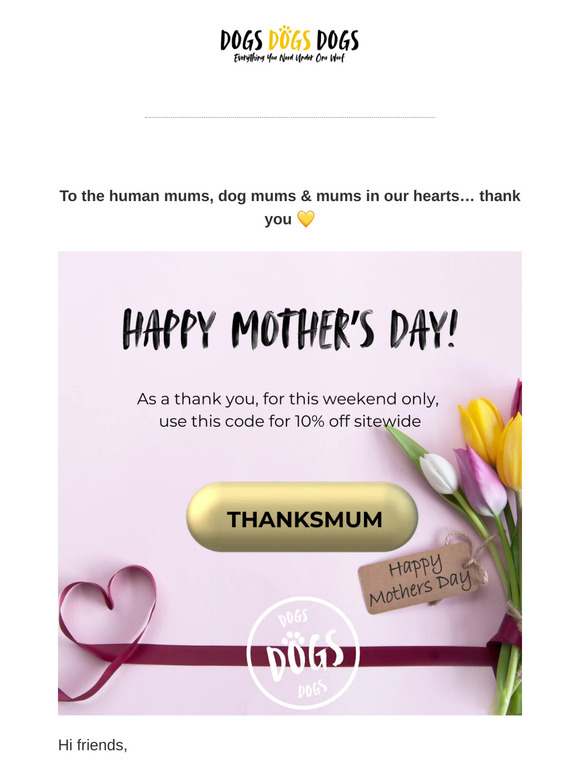 Celebrating all kinds of mums this Mother’s Day 🐾💐