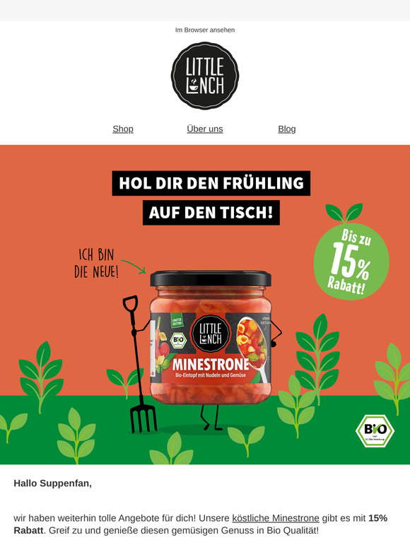 🌻 Unsere neue Minestrone - Bis zu 25% im Frühling sparen 🌞