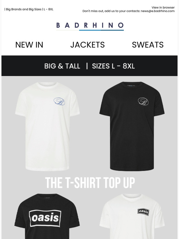 NEW IN: Oasis & Script Tee's