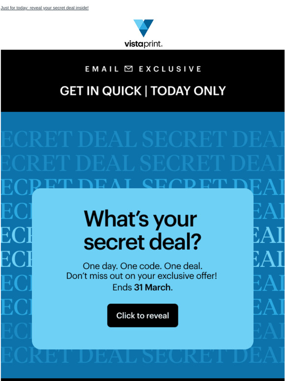 One last secret March surprise deal — you in? 😉