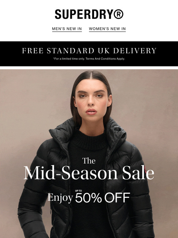 Mid-Season Sale: Up To 50% Off Your Perfect Fit