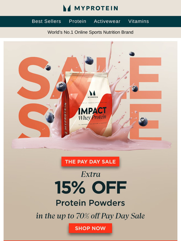 Refuel with Extra 15% off Proteins 🚀