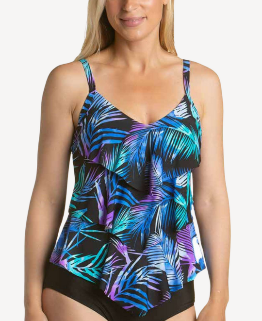 Aruba Tiered Ruffle Tankini Top