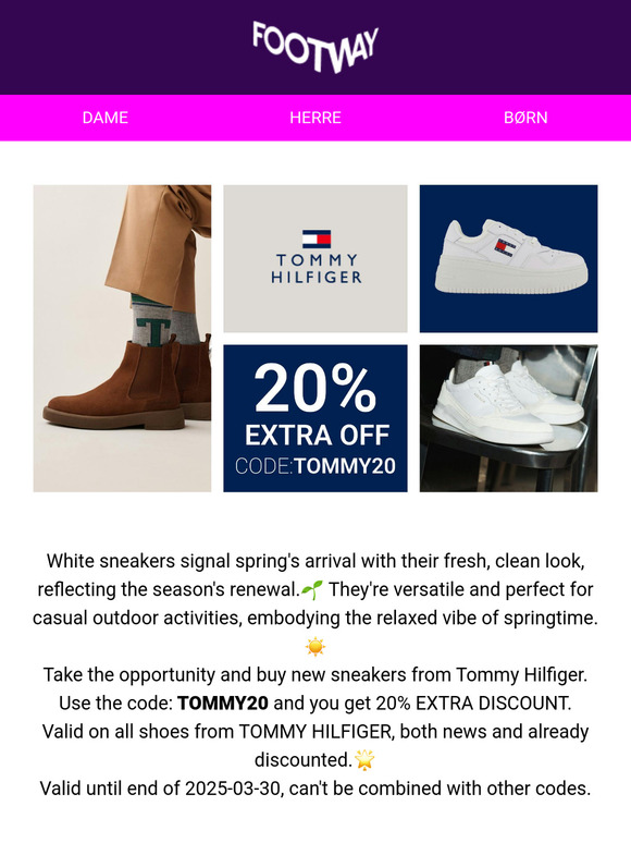 💫WHITE SNEAKERS from TOMMY HILFIGER