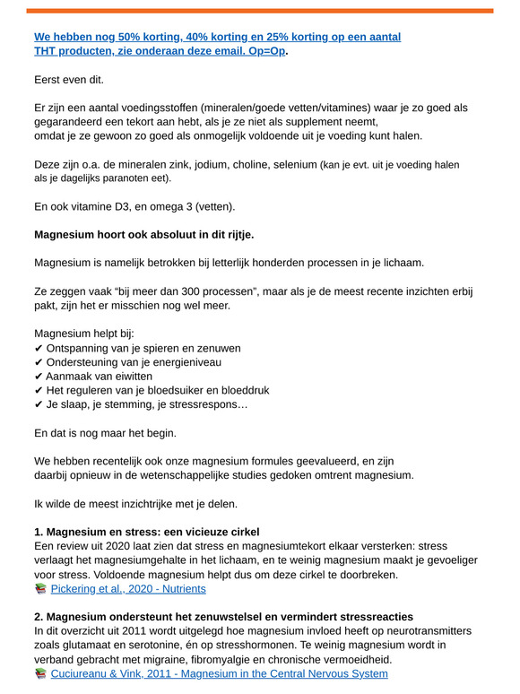 1 mineraal nodig voor 300 processen - Je hebt er Gegarandeerd een Tekort aan (zo goed als)