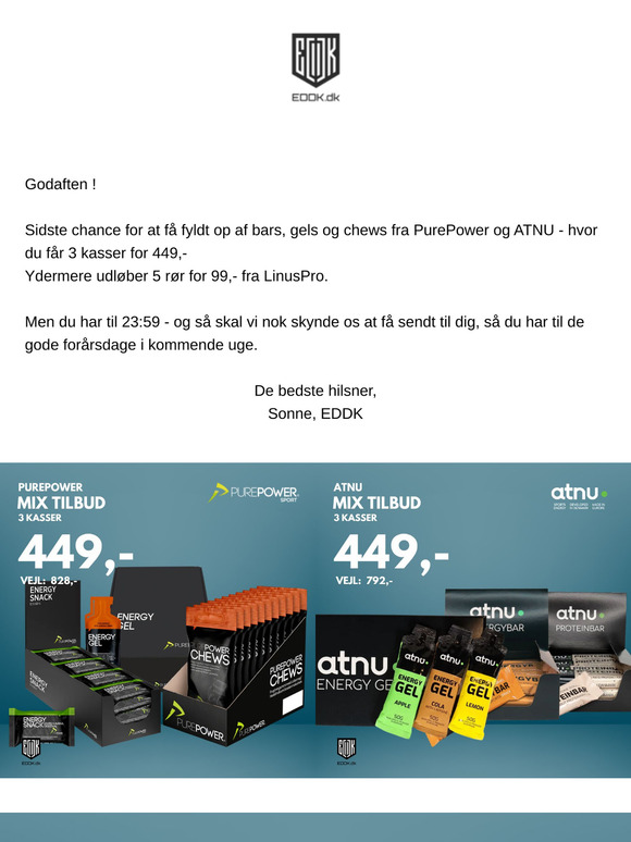 ⏱️ Tilbud der udløber i aften !
