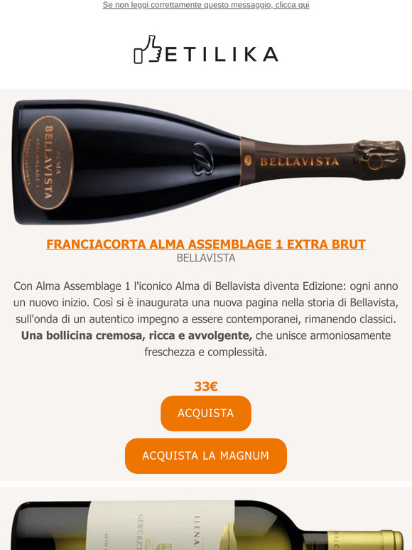 Franciacorta Alma Assemblage 1 Bellavista, Gewürztraminer Elena Walch, Negroamaro Norie