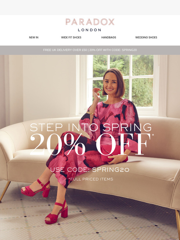 Spring has sprung! 20% off new collections