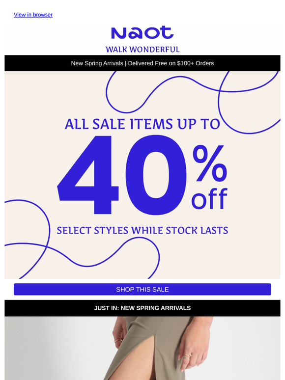 Save Big. Walk Wonderful. Up to 40% Off.