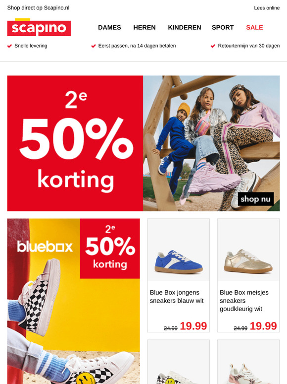 2e -50% op deze merken voor kids!