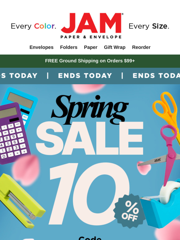 SALE ENDS TODAY! 10% OFF sitewide before its too late. 🙌