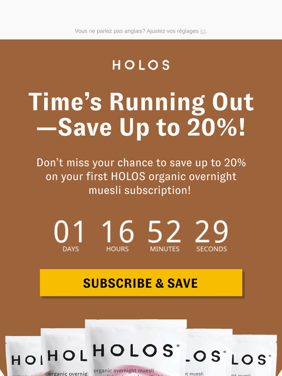 Don’t Miss Out – Final Hours to Save on HOLOS! 🚨