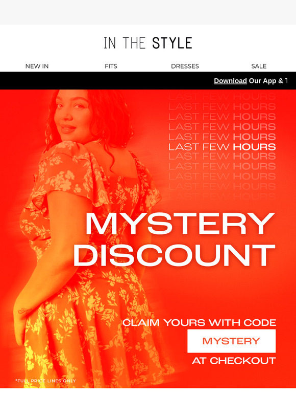 Ends tonight! Your mystery discount 😱