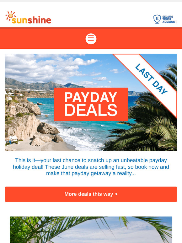 Don't miss these payday deals, Beacher