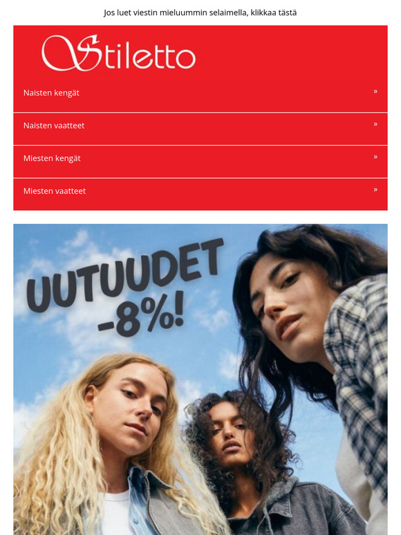🥰 Lisää kevätuutuuksia verkkokaupassamme -8% 🥰