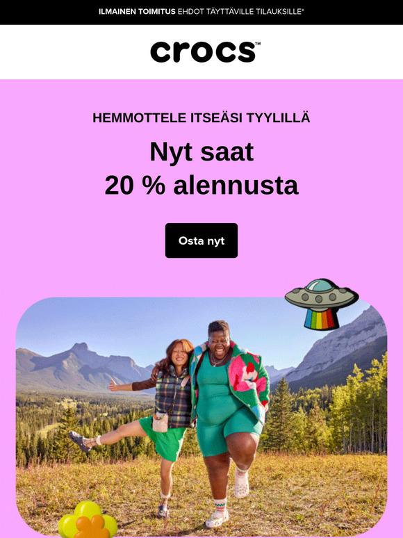 Näitkö jotain, mistä pidit? Nyt saat siitä 20 % alennusta!