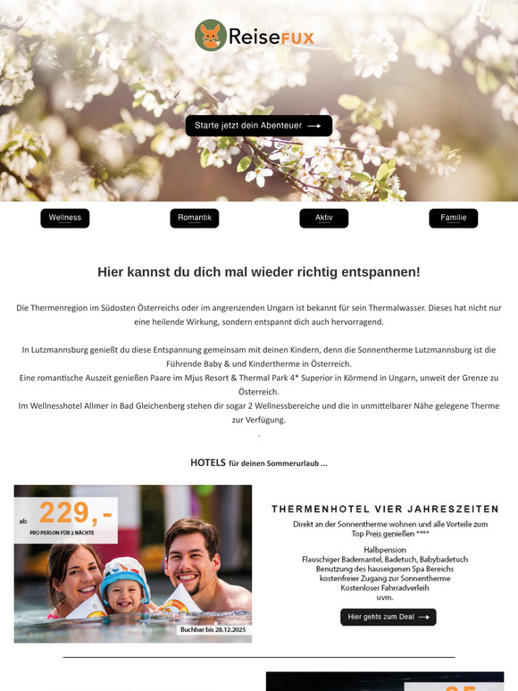 Frühlingserwachen: Ideal zum Relaxen und Entspannen im April 🌷