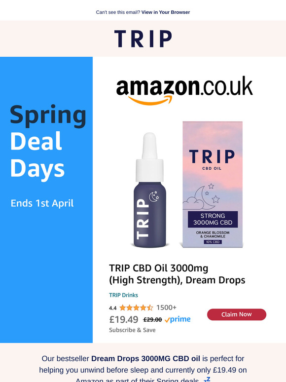 Spring Deals | £19.49 Sleep CBD Oil 🔥