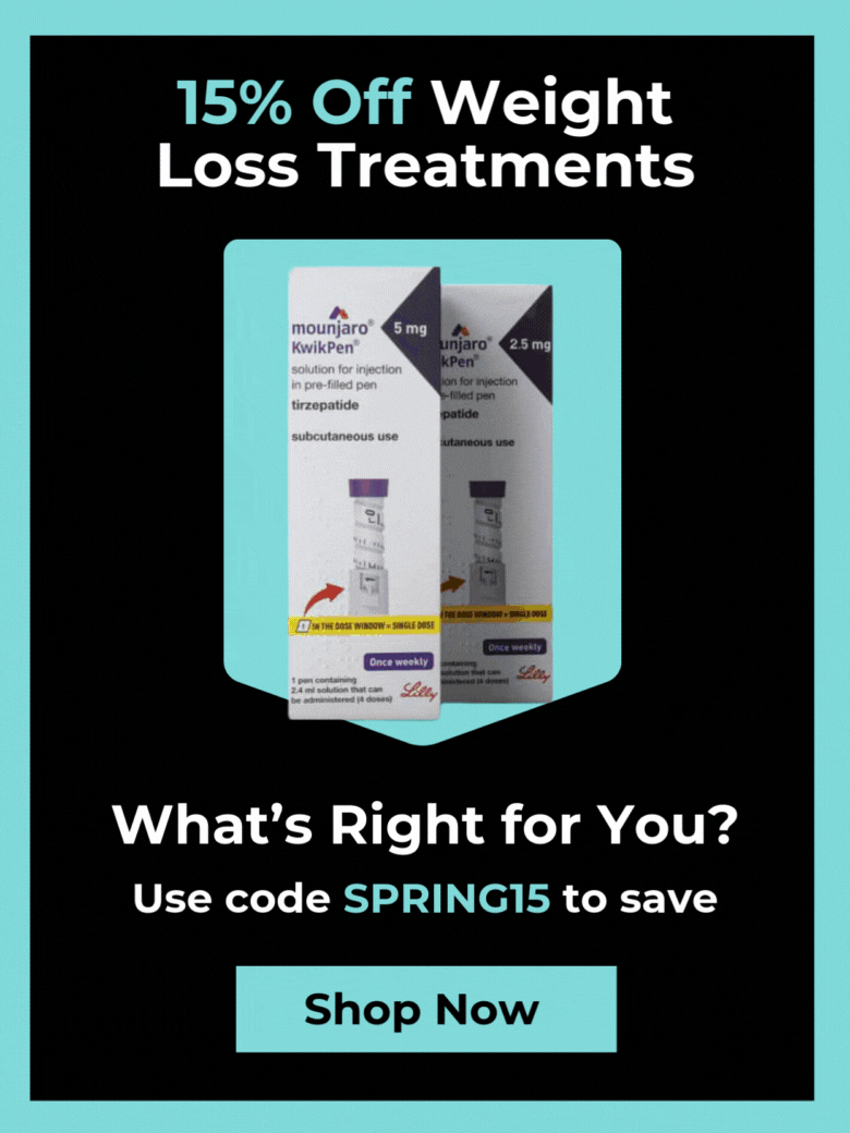 Sale! This weekend only. 15% off all weight loss treatments.