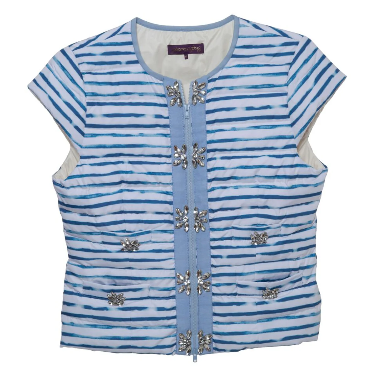 Gauguin Stripe Embellished Vest