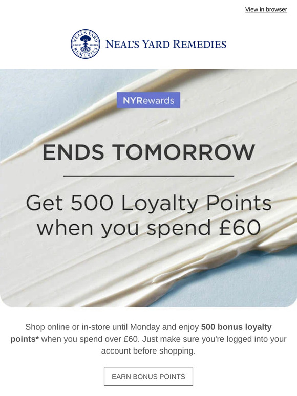 £5 off? Yours with bonus loyalty points