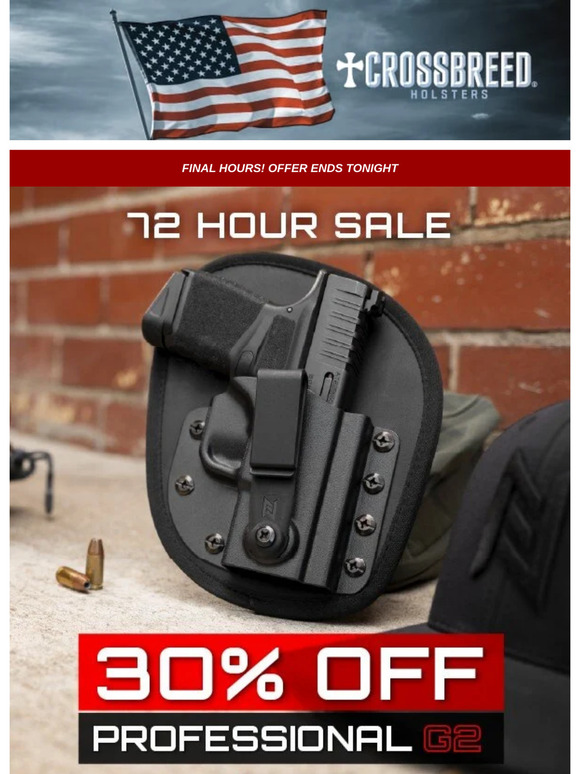 ⏳Final Hours: 30% Off Holsters Ends Tonight