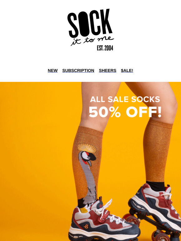 An Extra 50% Off Sale Items!