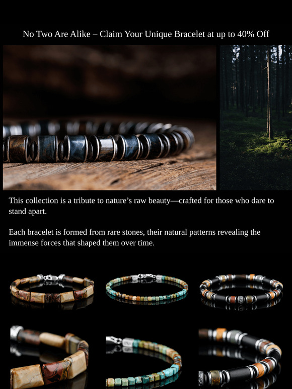 Uniquely Yours: Rare Earth Bracelets (40% Off)