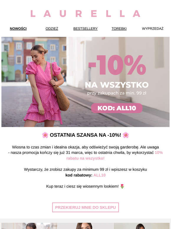 🌸 -10% NA WSZYSTKO! 🌸 Tylko do 31.03!