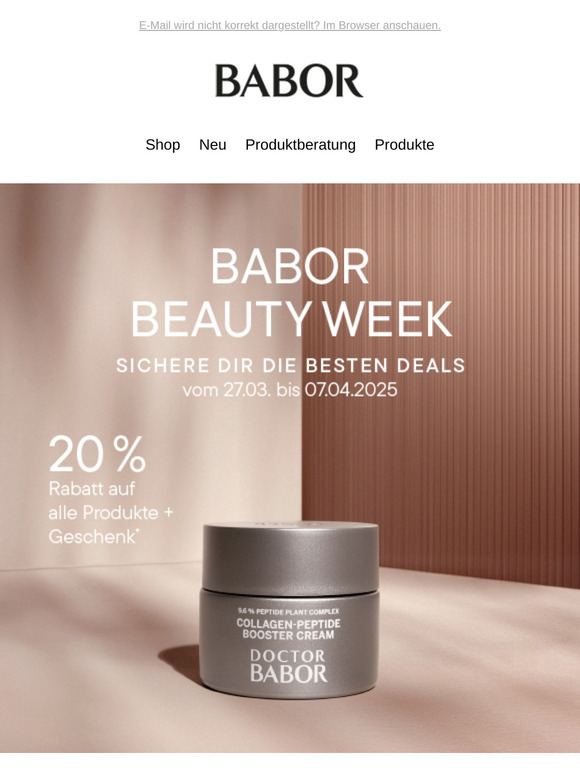 20% Rabatt + Handcreme als Geschenk sichern 🥰