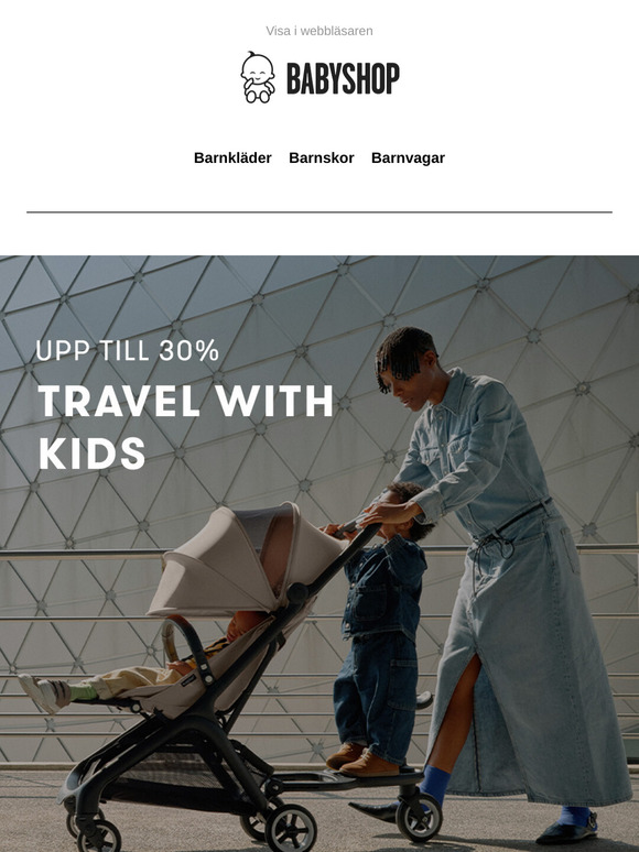 Sista dagen! 30% på allt för resor med barn ✈️ 🚗