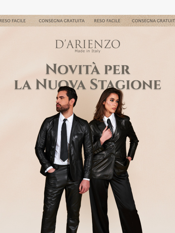 NOVITÀ: Blazer in vera pelle d'agnello per la nuova stagione