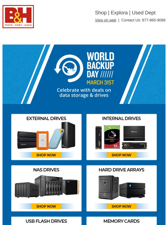 World Backup Day: Huge Savings on Drives & Storage + Learn About Protecting Your Data