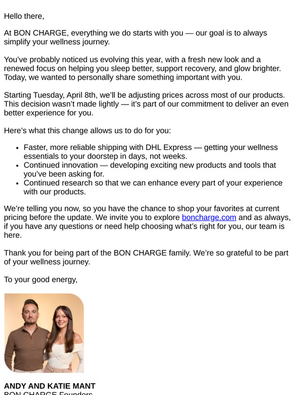 A personal note from us - and a heads up on some changes
