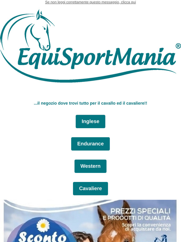 10% di Sconto - ULTIME ORE 🌞 Primavera 2025  🐎 ...su tutto per il cavallo ed il cavaliere!!