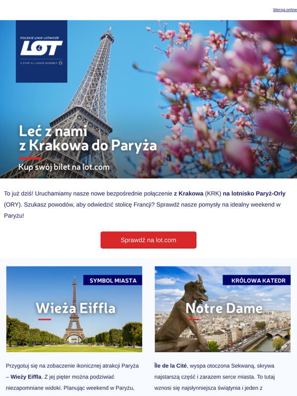 ✈️ Otwieramy nowe połączenie Kraków - Paryż
