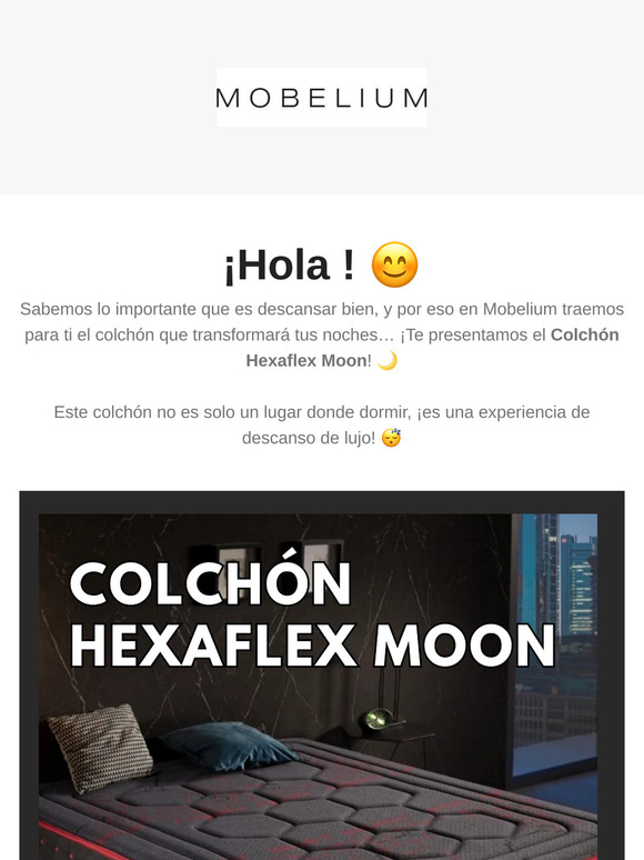 🌙 ¡Solo para ti! El colchón Hexaflex Moon con un 50% de descuento.