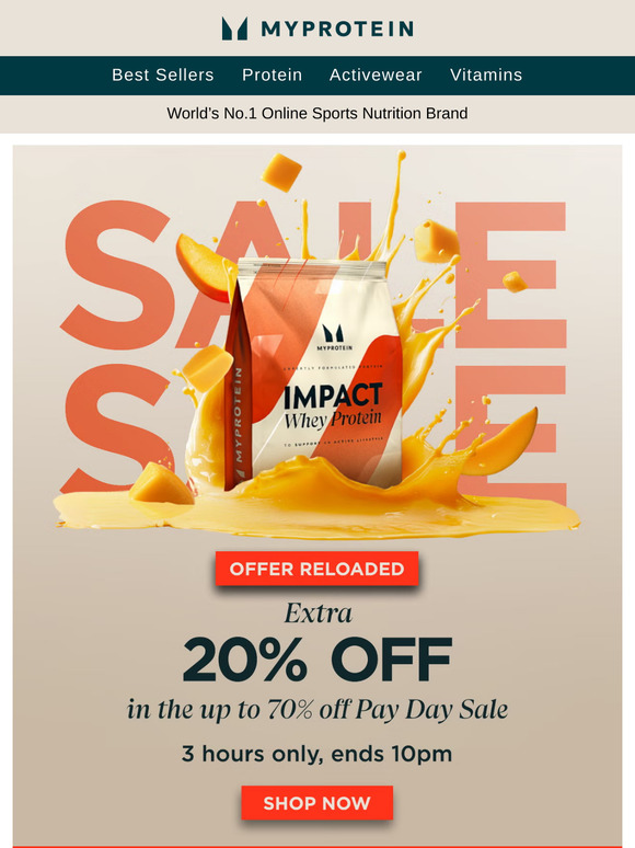 Offer RELOADED: Extra 20% off