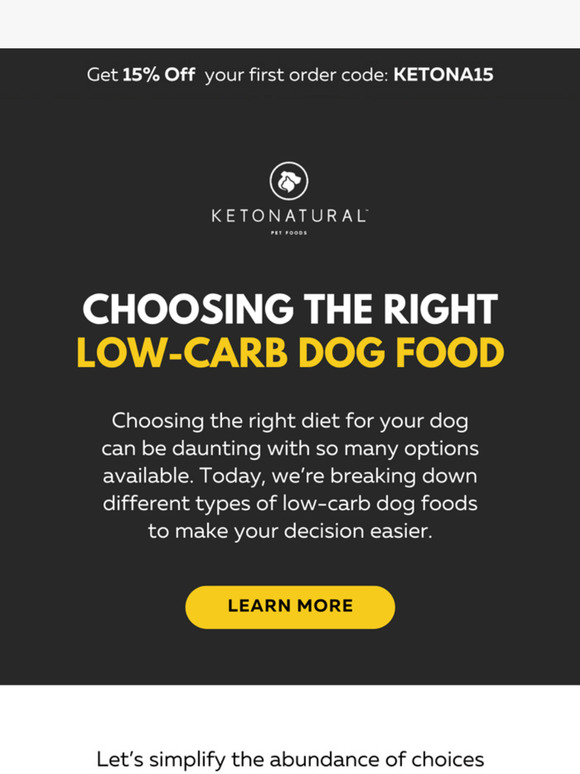 Choosing the Right Low-Carb Dog Food