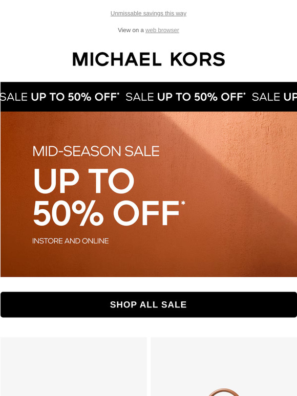 Last Days To Enjoy Up To 50% Off Sale